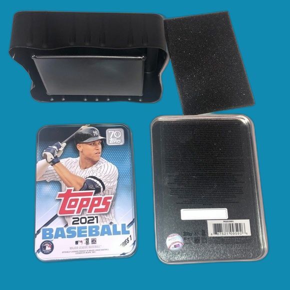 2021 Topps Aaron Judge Collector’s Empty Tin - and 75 NY Yankee cards diff.years - Picture 1 of 7